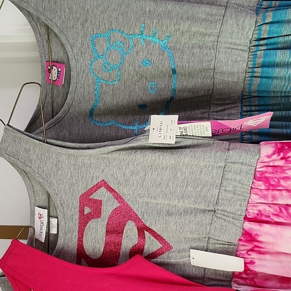 3 NWT Girls Evy Summer Dresses Size 10/12 - Picture 2 of 16